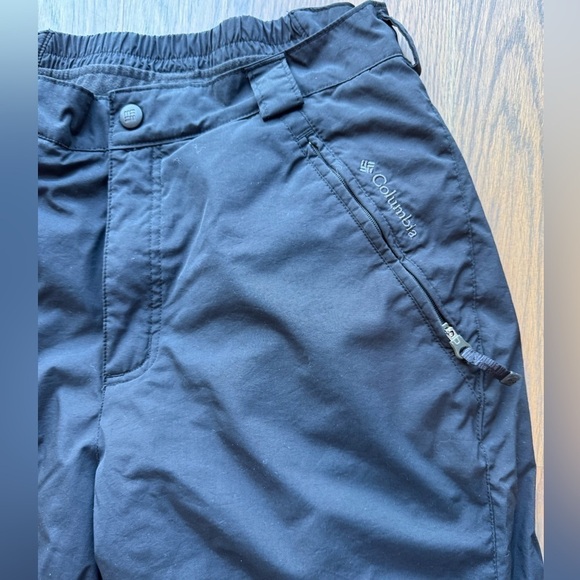 Columbia Vertex Womens Snow Pants Black Fleece Lined Pockets Skiing Snowboard L - Picture 8 of 9